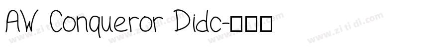 AW Conqueror Didc字体转换